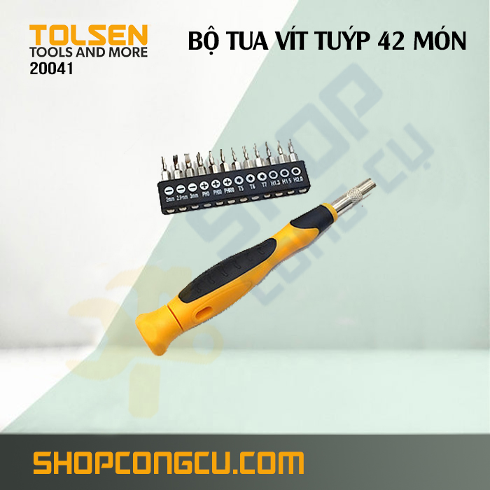 Bộ tua vít tuýp 42 món Tolsen 20041