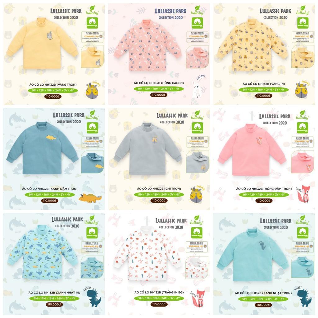 Áo cổ lọ cao cổ chất cotton siêu mềm mịn ấm áp LULLABY cho bé trai bé gái mẫu mới nhất