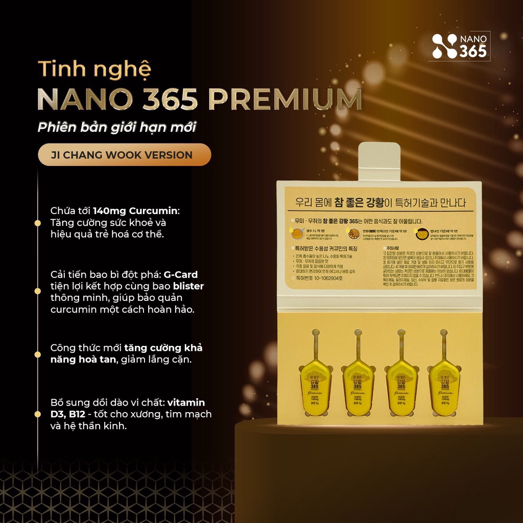 Tinh chất nghệ Nano Curcumin 365 Hàn Quốc phiên bản mới