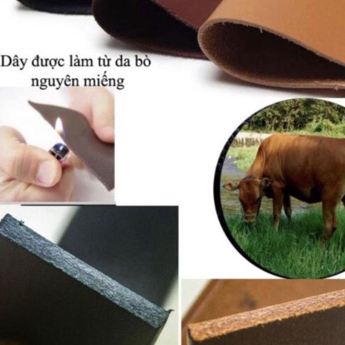 Thắt lưng da bò dập vân bụng da cá sấu TM11,Dây nịt nam bản 3.8cm khóa kim cao cấp bảo hành 12 tháng tặng kèm hộp đựng