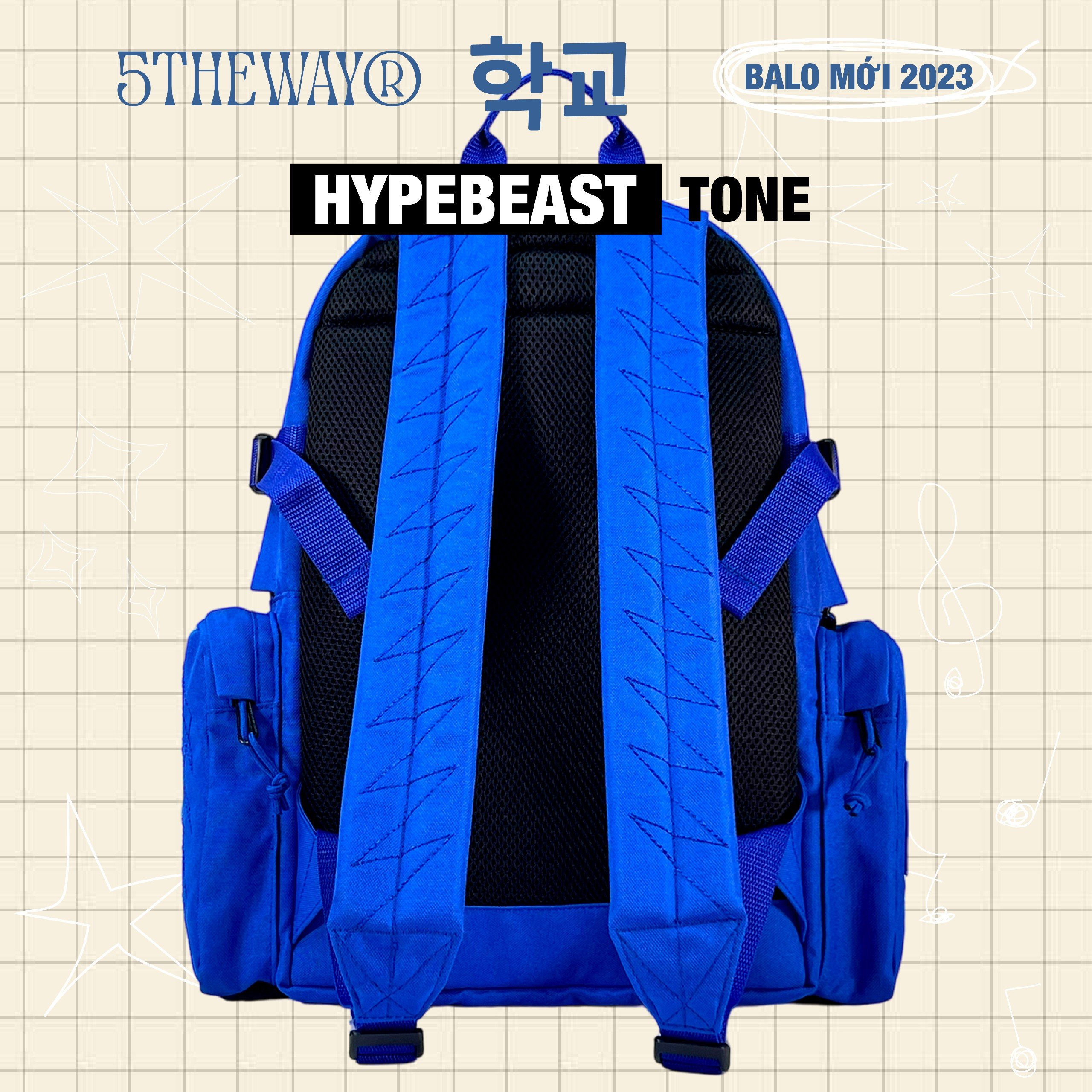 Balo 5THEWAY 학교 HYPEBEAST TONE ROCKET BACKPACK