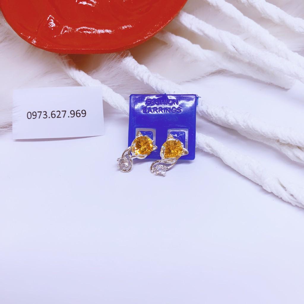 Bông tai hồ ly đủ màu đủ mệnh -