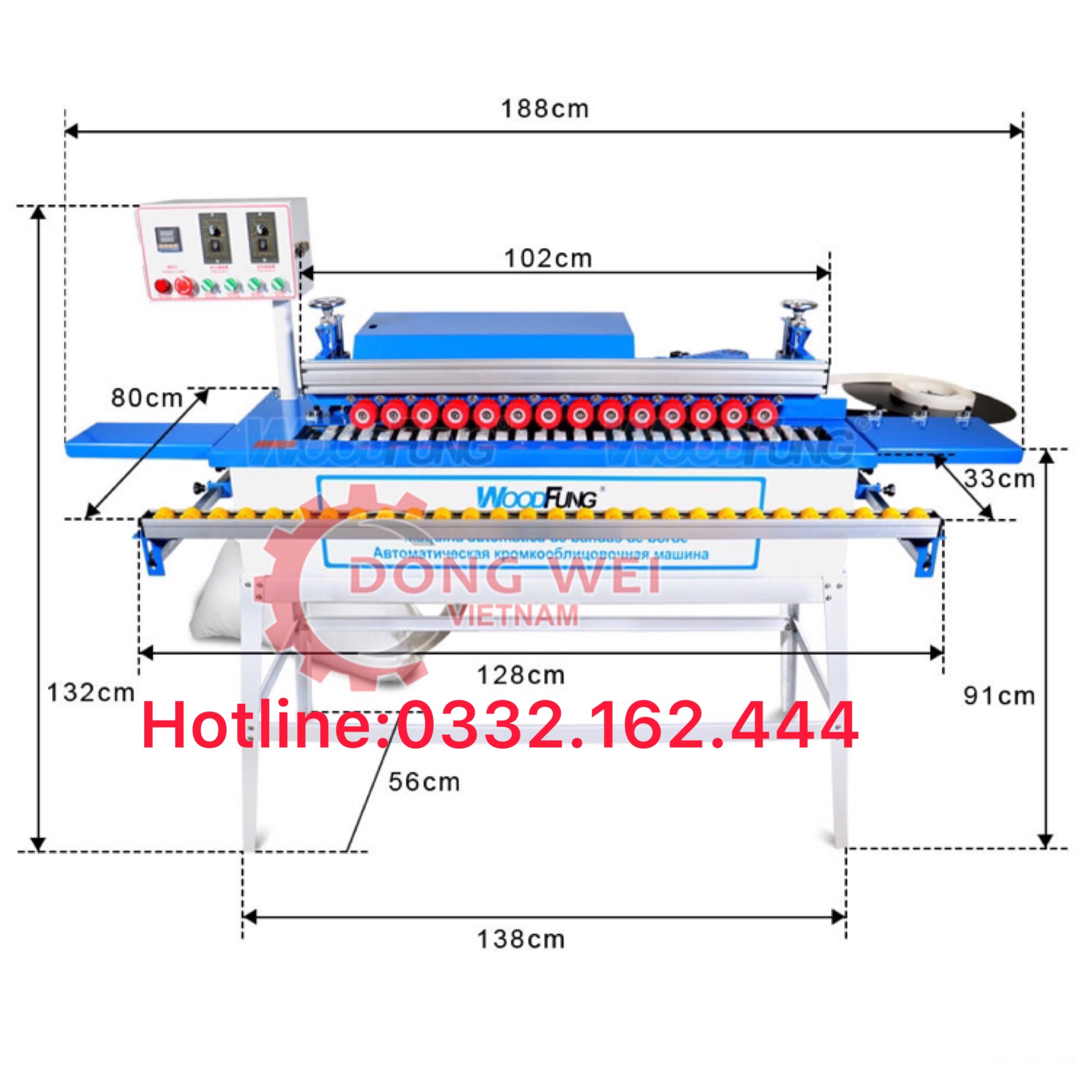 Máy dán cạnh vát FRT-600