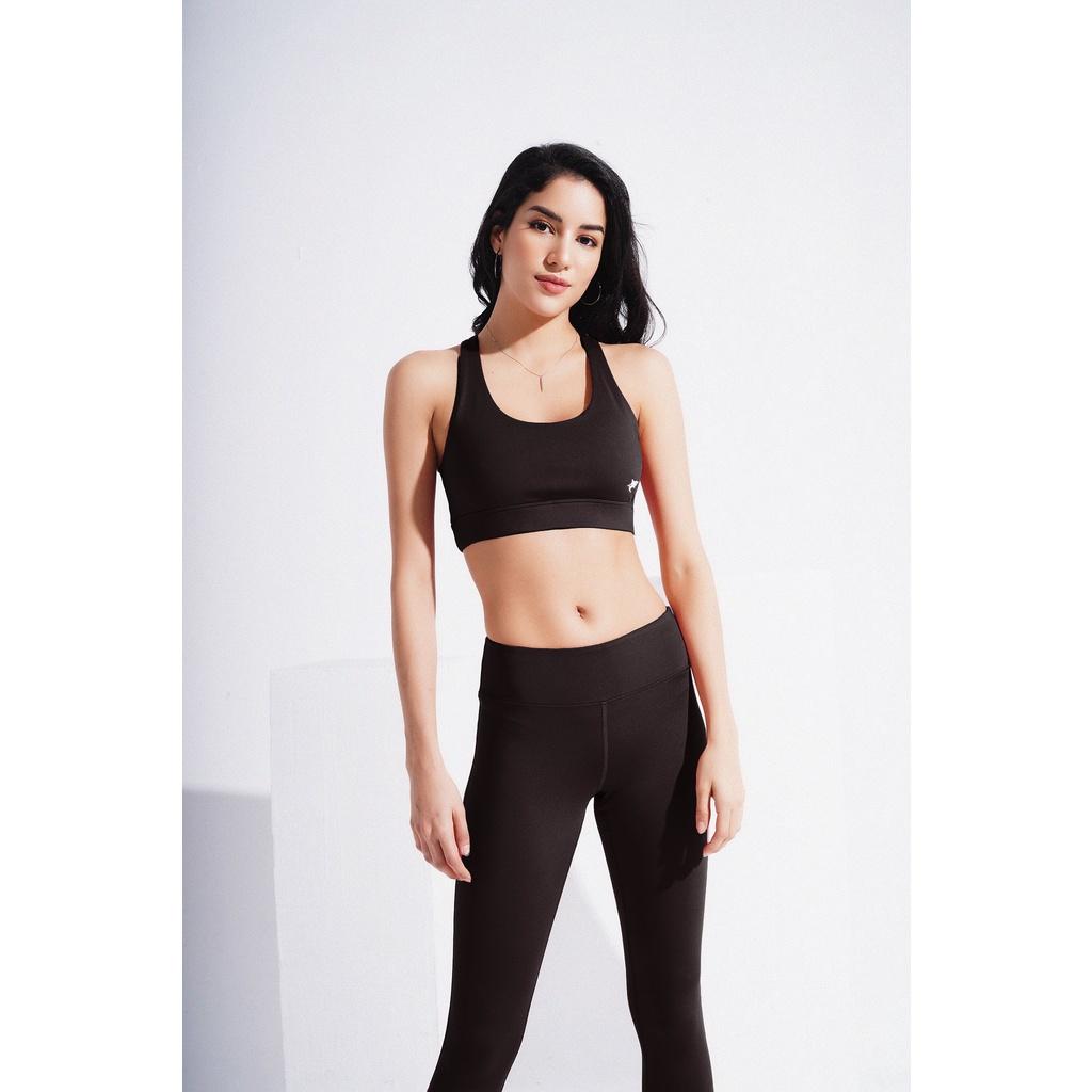 Set đồ tập Gym Yoga Running 9265 - Aó bra quai chéo, quần legging lưng cao, có đệm mút ngực đi kèm