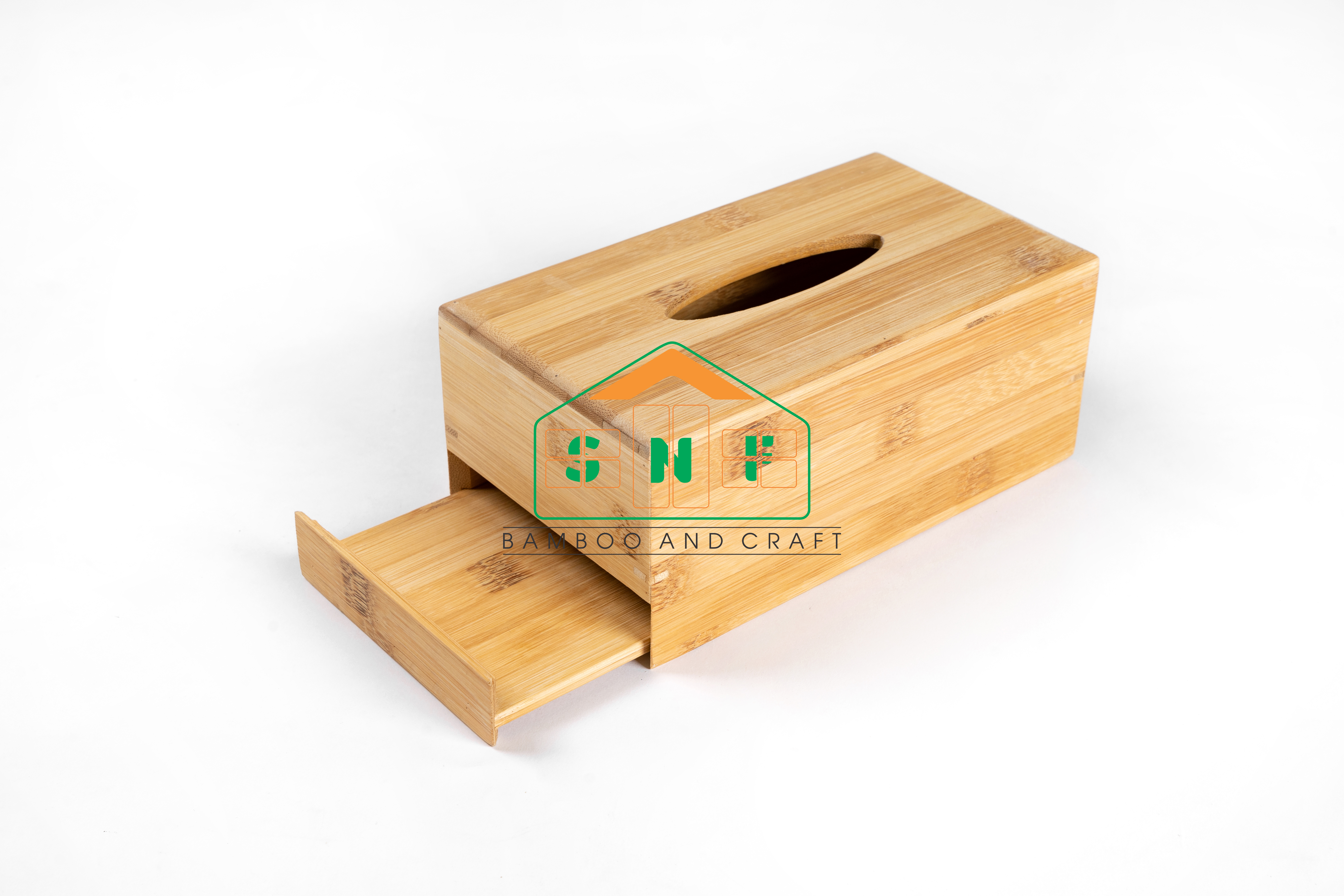 Hộp Đựng Khăn Giấy Chữ Nhật Làm Từ Gỗ Tre Hàng Việt Nam Sản Xuất - SNF Bamboo and Craft