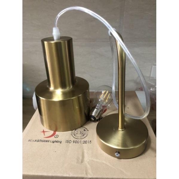 Đèn thả gắn tường màu đồng hiện đại, đèn trang trí - tặng kèm bóng led