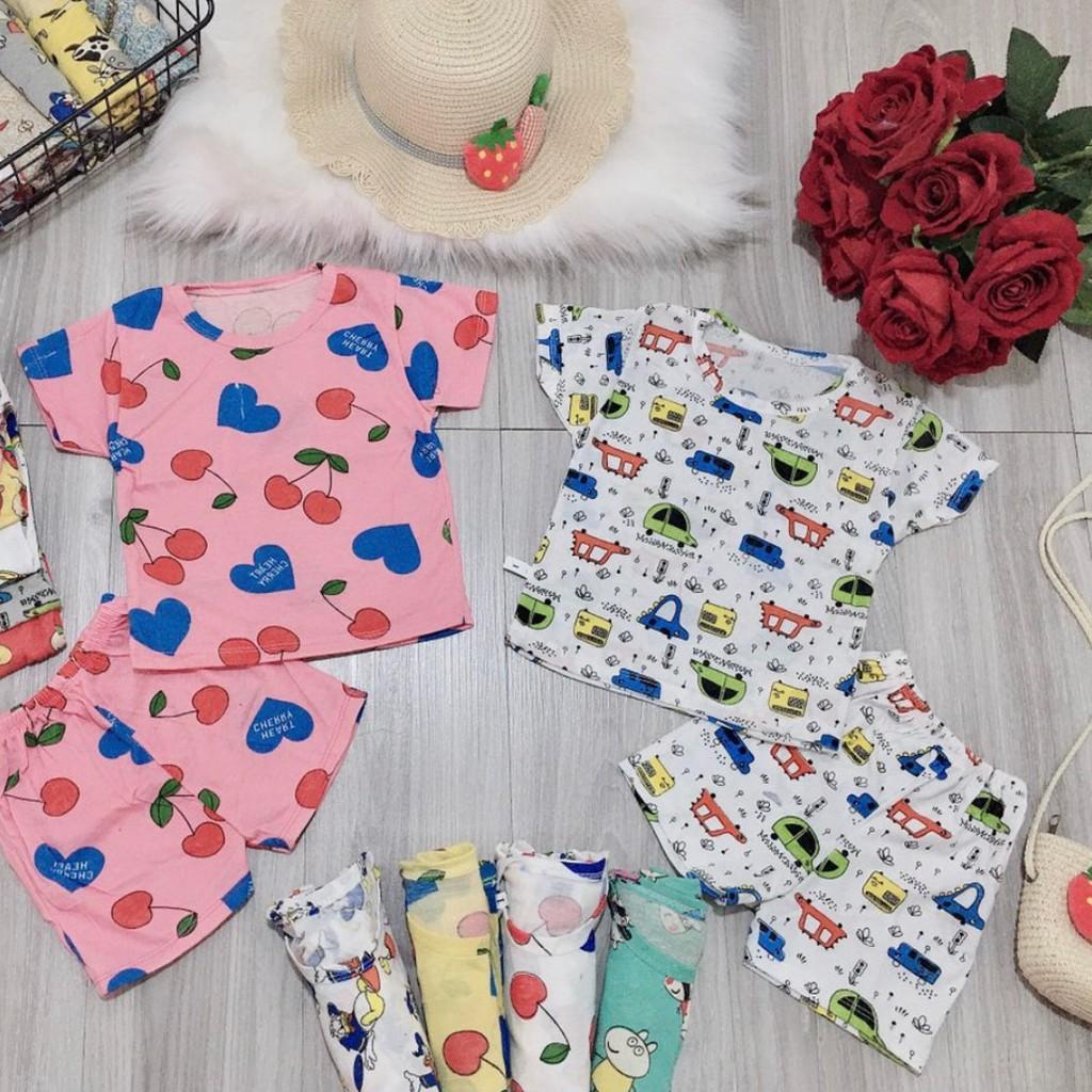 BỘ CHẤT COTTON CỘC TAY CHO BÉ SALE SỐC GIÁ GỐC