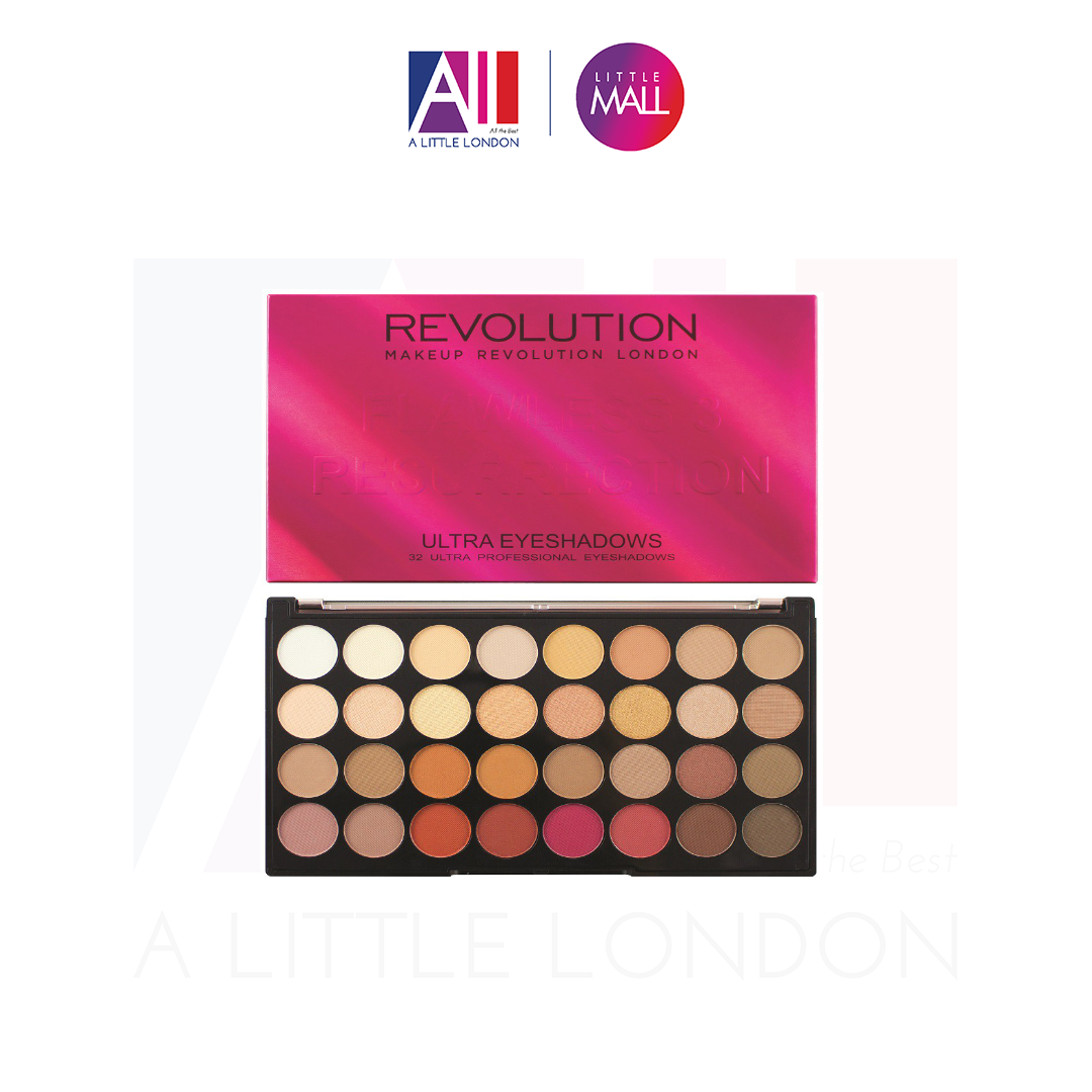 Bảng mắt Makeup Revolution Ultra 32 Eyeshadow Palette Flawless 3 - Resurrection (Bill Anh)