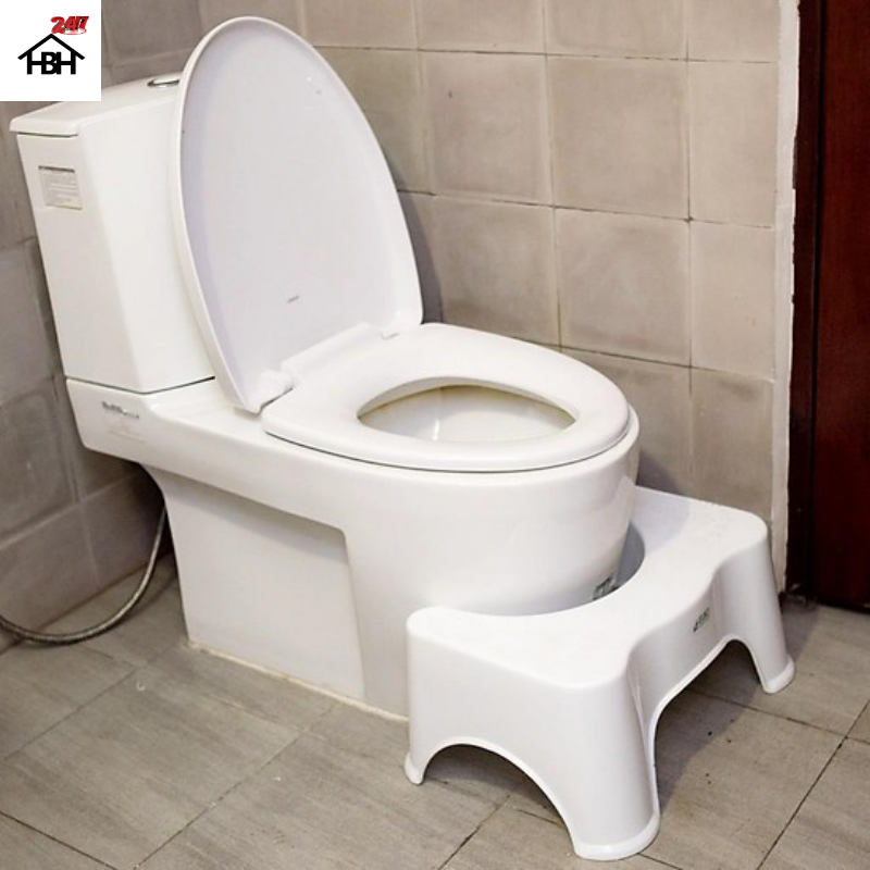 Ghế Nhựa Kê Chân Toilet , Bồn Cầu Khi Đi Vệ Sinh chống táo bón  00275