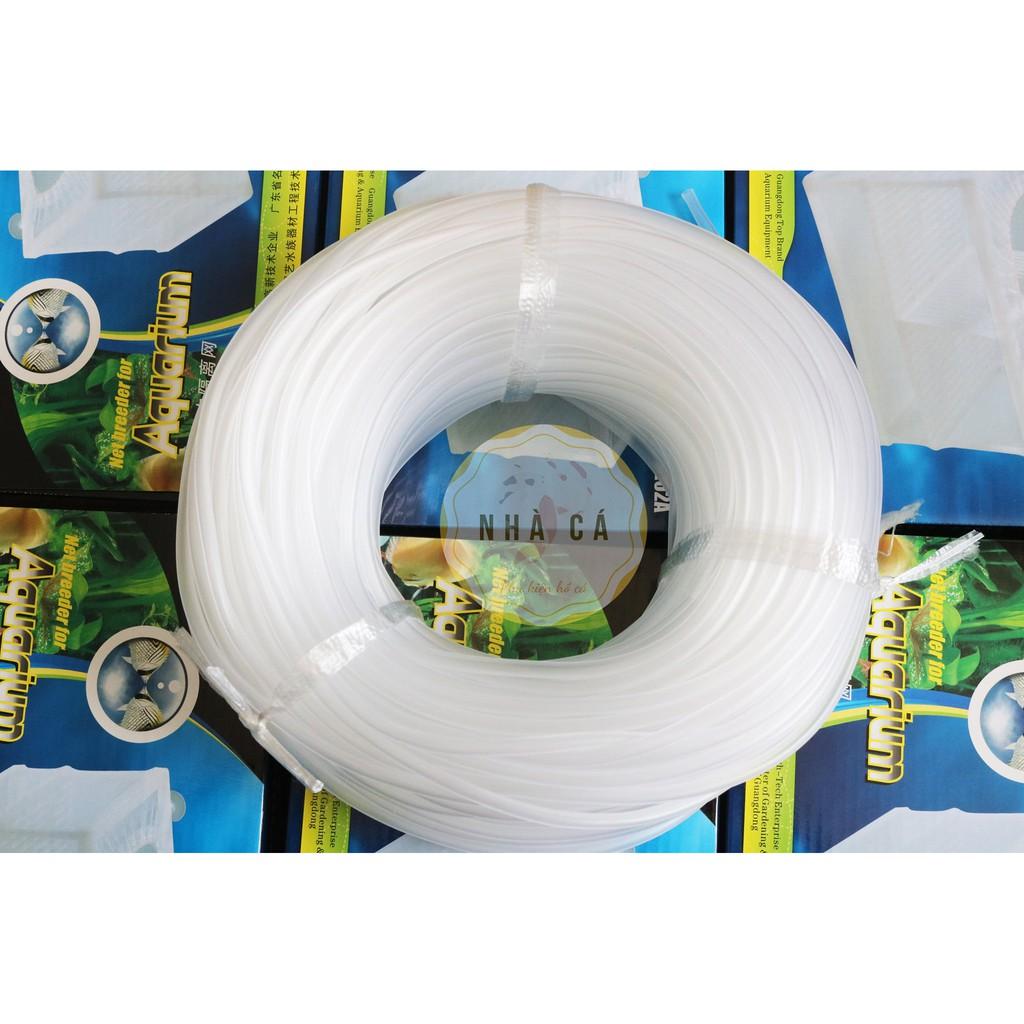 1 MÉT DÂY SỦI OXY SILICON MÀU TRẮNG ĐỤC- PHỤ KIỆN MÁY SỦI OXY - MÁY LỌC NƯỚC - SỦI OXY
