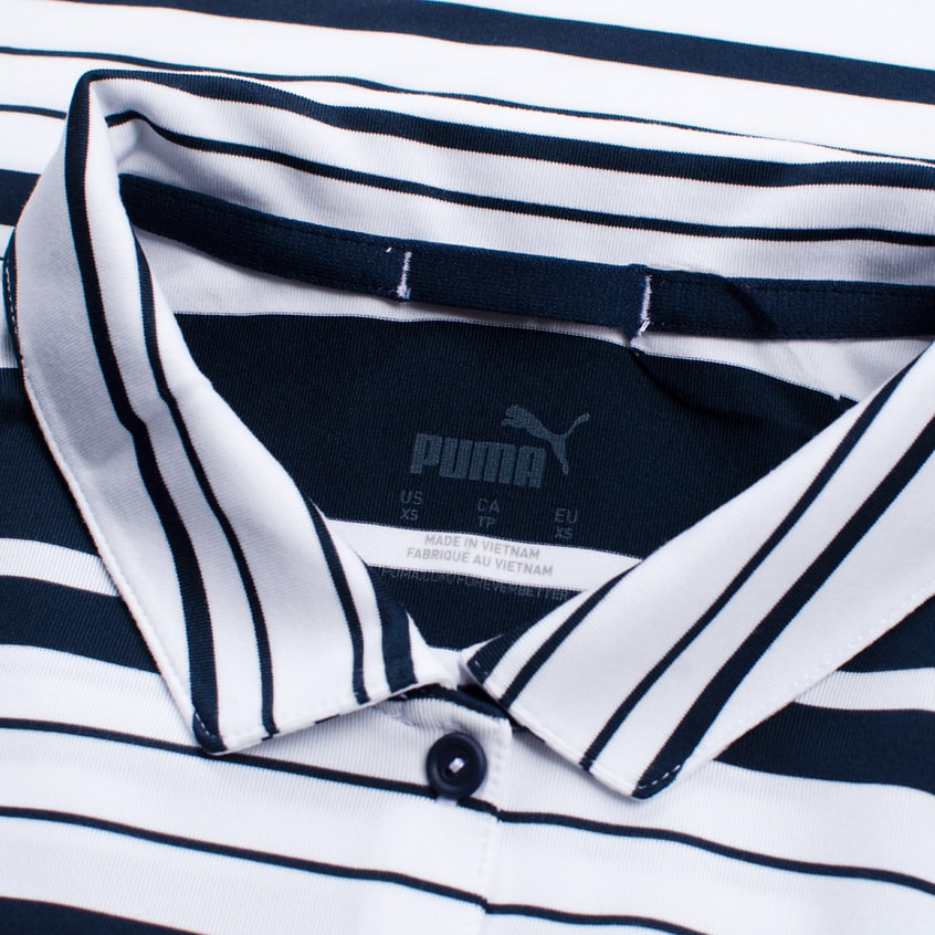 Cộc Tay Golf Nữ Puma W Cloudspun Ribbon Polo - Navy Blazer-Bright White 59962701