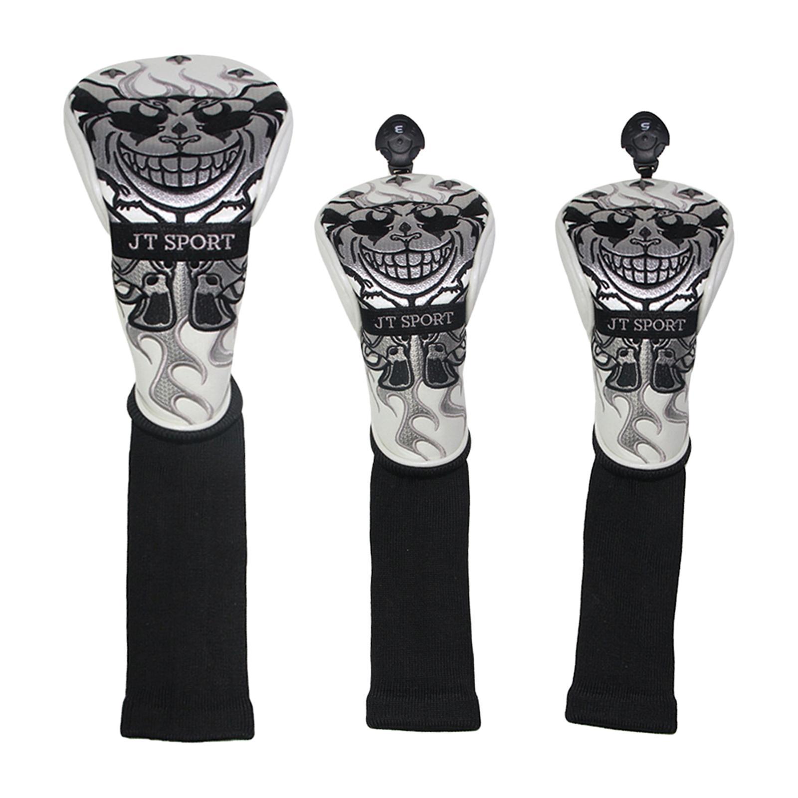 Golf Woods Clubs Headcovers White