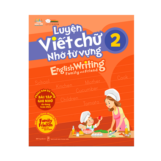 Combo 5 cuốn Luyện viết chữ nhớ từ vựng – English Writing Family &amp; Friend