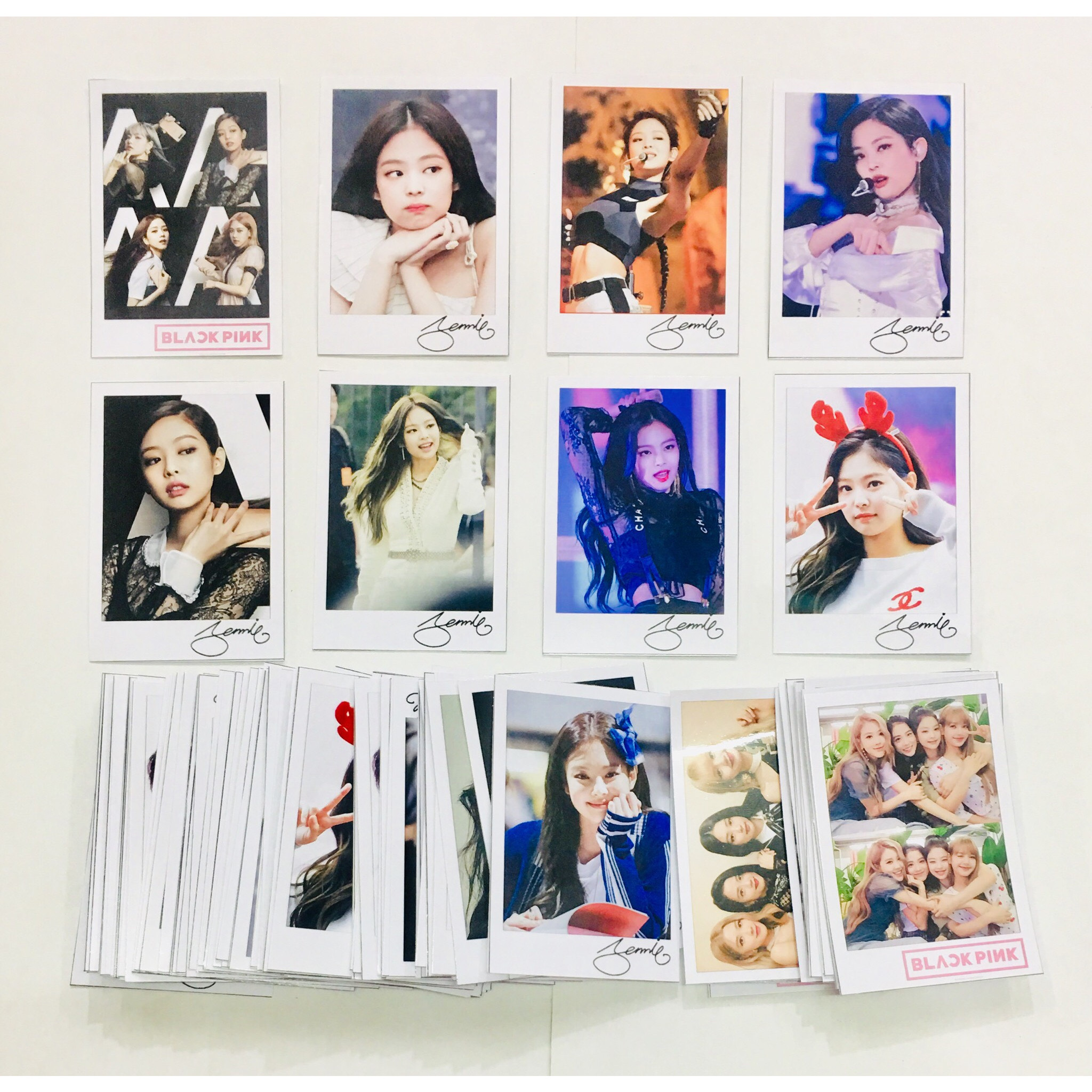 Ảnh card chữ ký JENNIE -BLACKPINK combo 16 ảnh