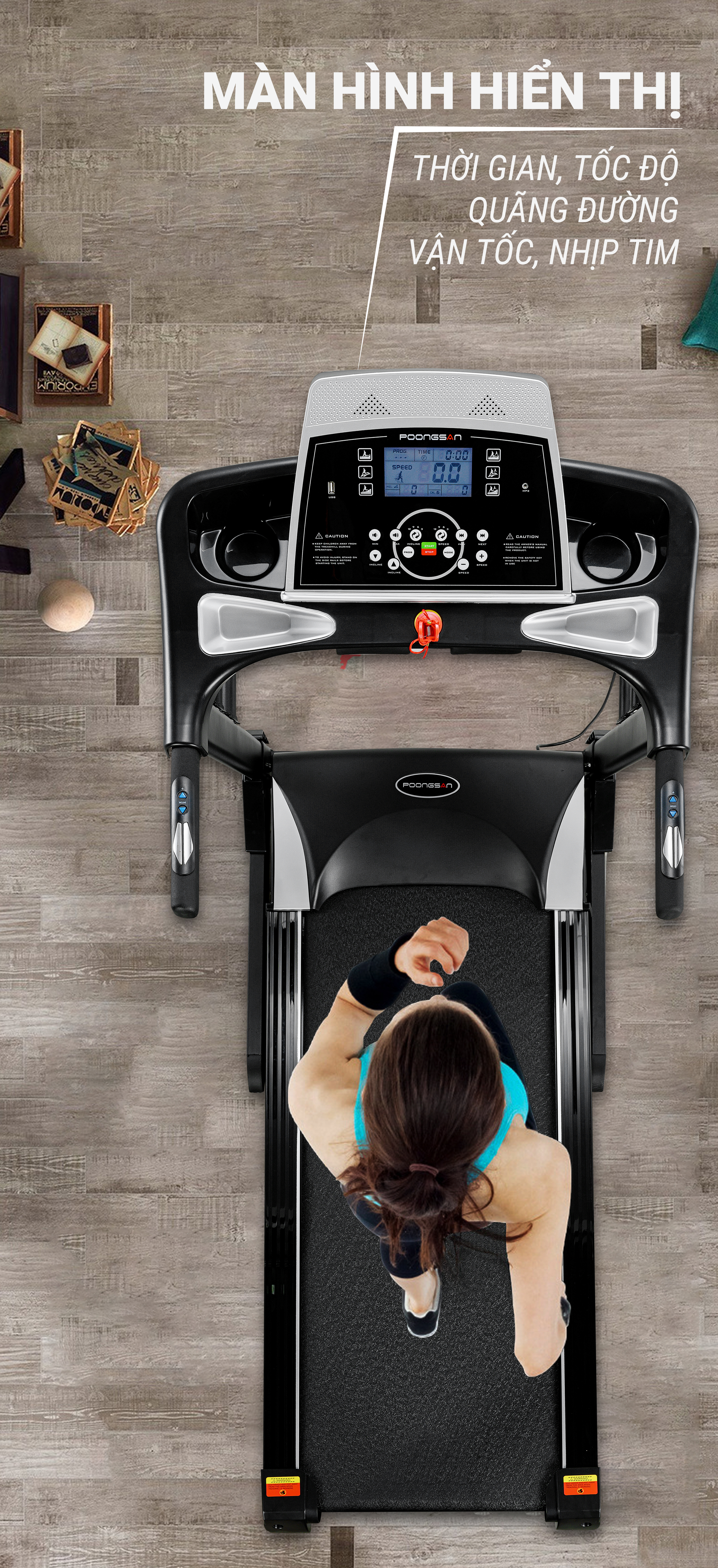 Máy tập chạy bộ Poongsan TMP-900