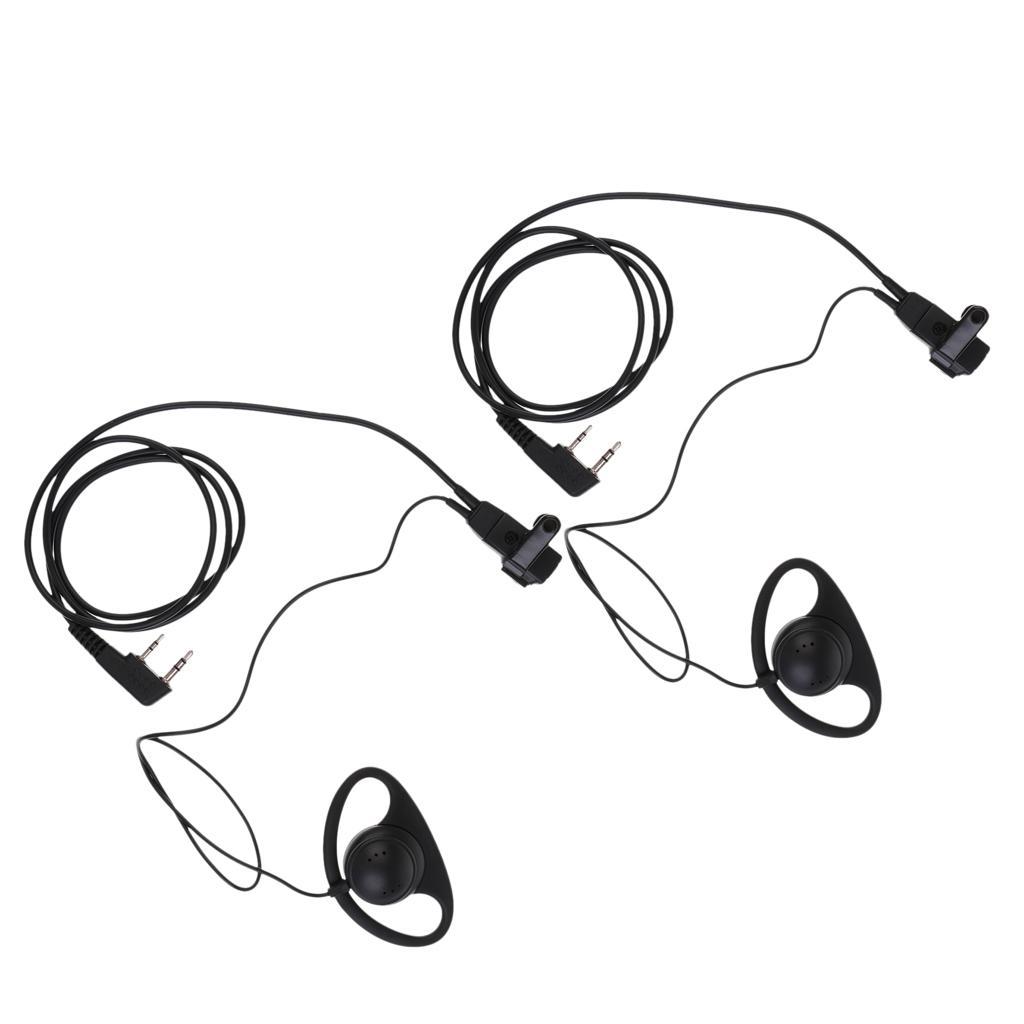 2-Pin Walkie Talkie Earpiece – Two Way Radio Earpiece - Compatible with Walkie Talkie Headset Brands , Pack of 2