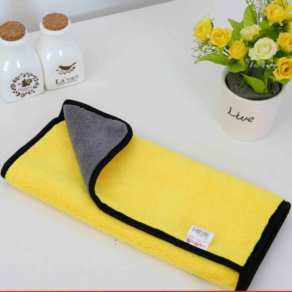 Khăn Lông Cừu San Hô Dày Dặn Thấm Hút Tốt Vệ Sinh Xe Hơi Tiện Dụng