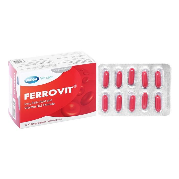 FERROVIT &amp; FERROVIT C-VIÊN BỔ MÁU, BỔ SUNG SẮT, VITAMIN C CHO BÉ VÀ MẸ BẦU