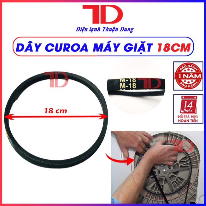 Dây curoa máy giặt cửa trên lồng đứng m18 m18.5 m19 m19.5 m20 m20.5 m21 m21.5, dây cu roa máy giặt - Điện Lạnh Thuận Dung