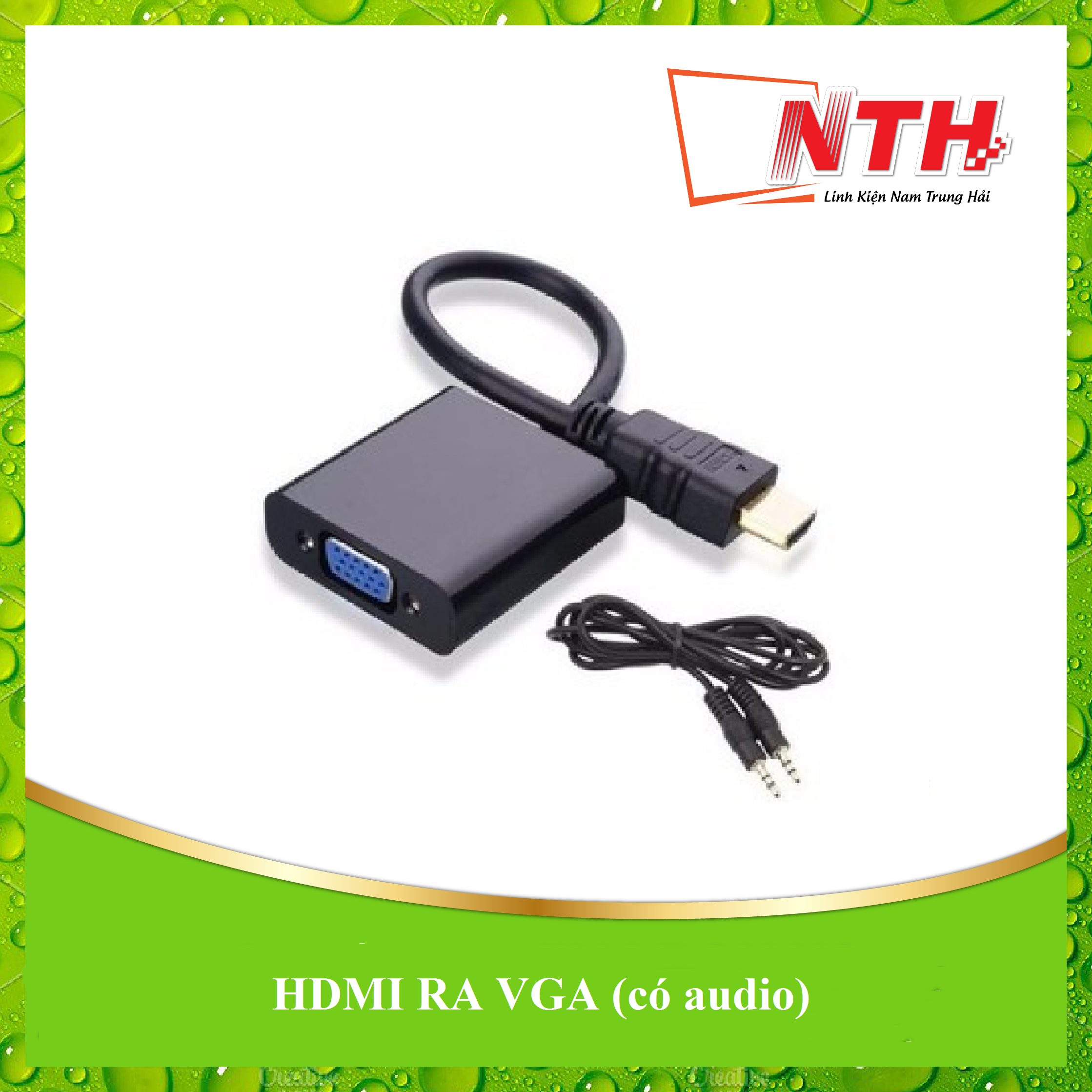 Cáp chuyển HDMI sang VGA và âm thanh