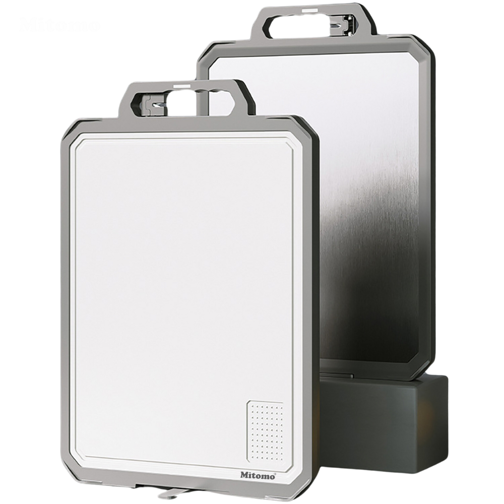 Thớt hai mặt kháng khuẩn inox 304 cao cấp, nhựa lúa mạch Mitomo MT-304PP Hàng chính hãng