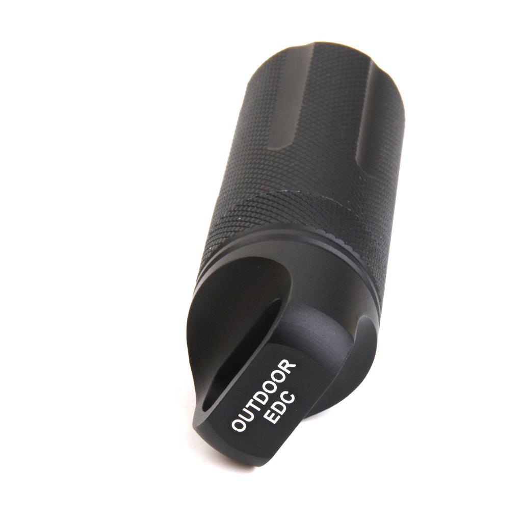 Aluminum Camping Capsule Seal Container Waterproof Survival Holder Kit Black