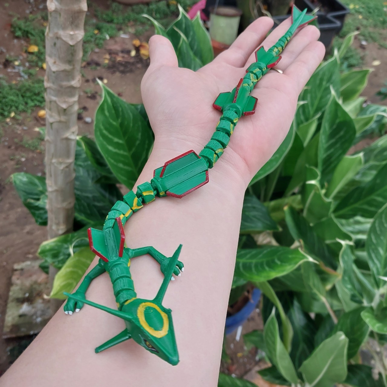 Mô hình Pokemon 30Cm Full khớp động truyền thuyết Rayquaza rồng trúc cực mạnh bản giới hạn 2059 9-1