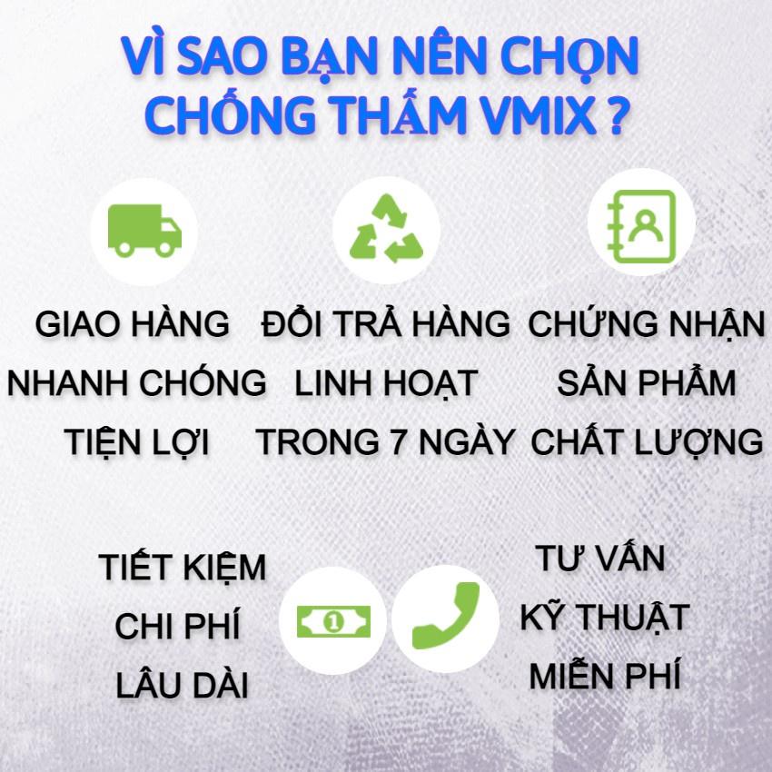 Bitum chống thấm siêu đàn hồi gốc nhựa đường biến tính thi công cho sàn bê tông mái, nhà vệ sinh, ban công, tường ngoài nhà.