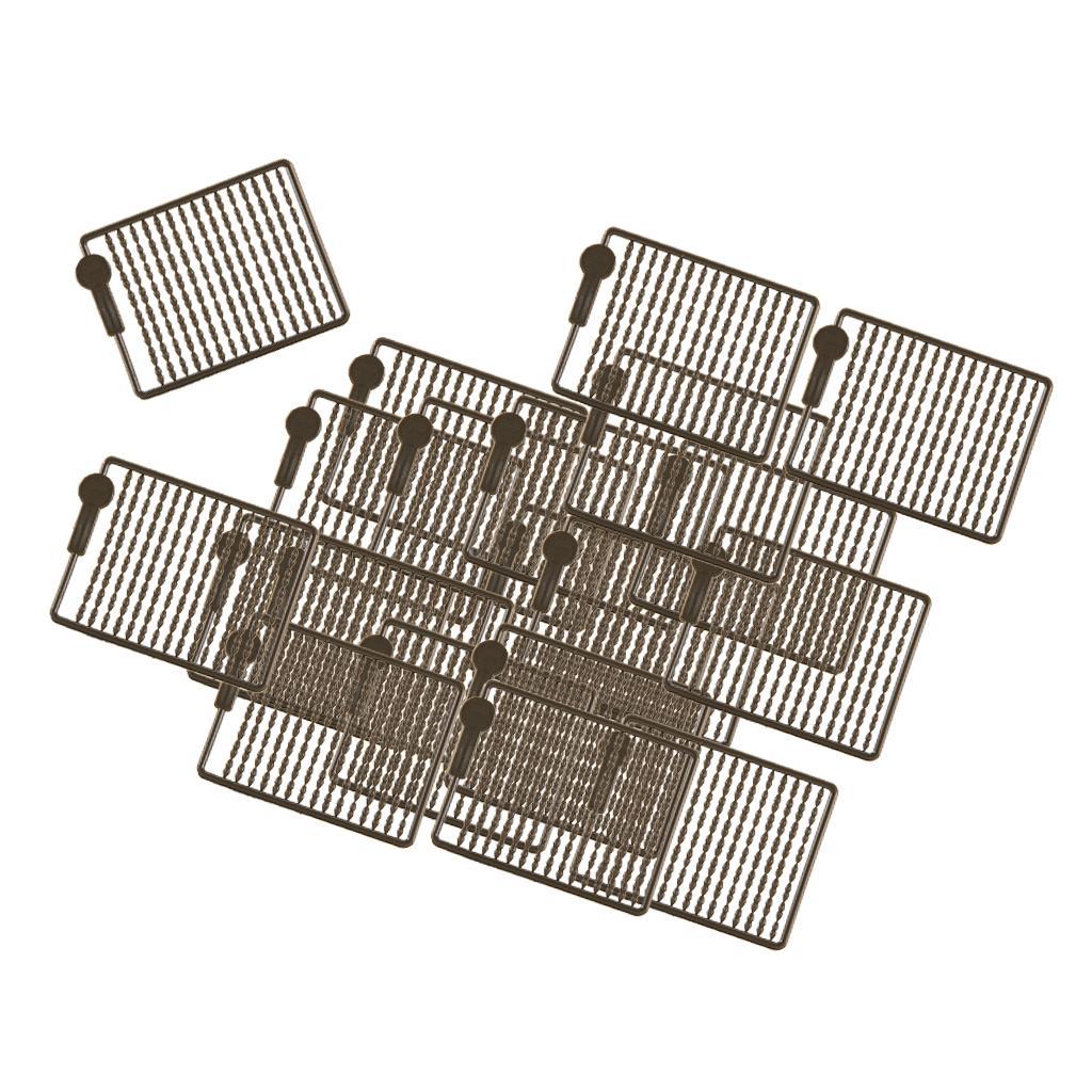 20 Cards 2400Pcs Carp Fishing Hair Rig Boilie  Dumbell Stops Stoppers