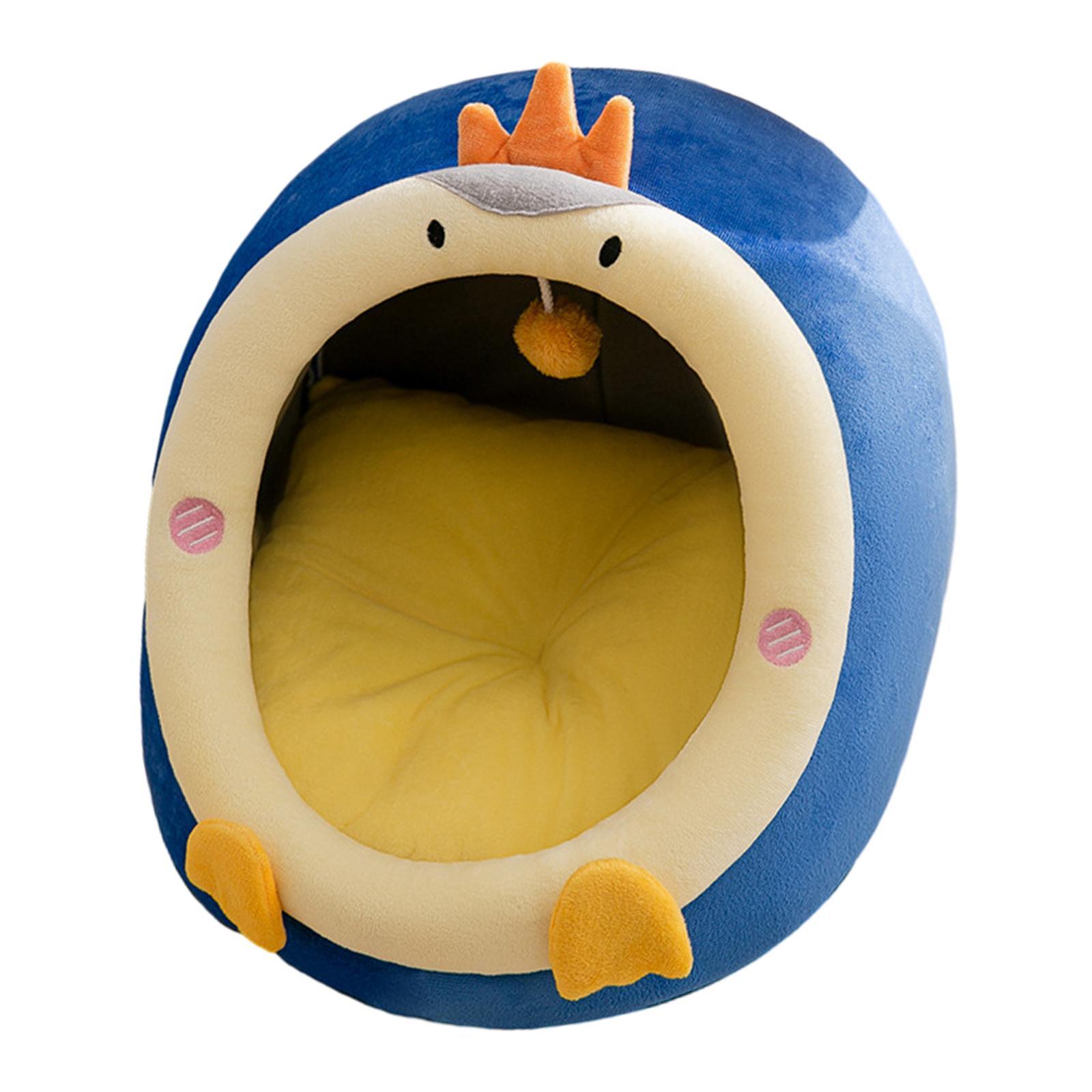 Semi Enclosed Warm Pet House Cat Bed, Pet Sleeping Bed, Comfortable Cat House for Kittens or Small Dogs Indoor Outdoor