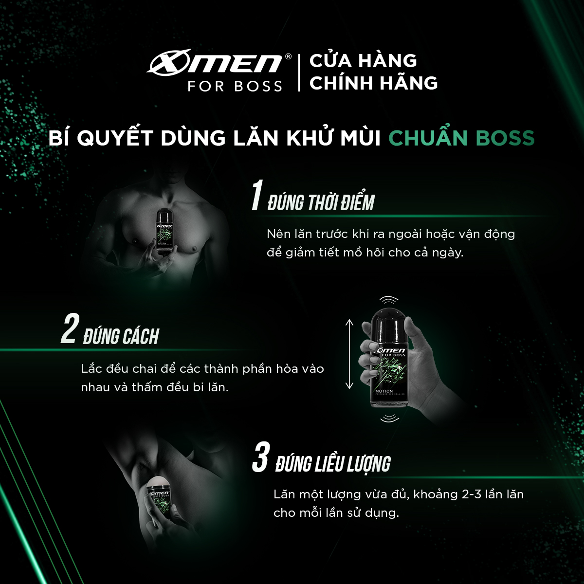 Combo 2 Lăn khử mùi X-Men For Boss 50ml Motion