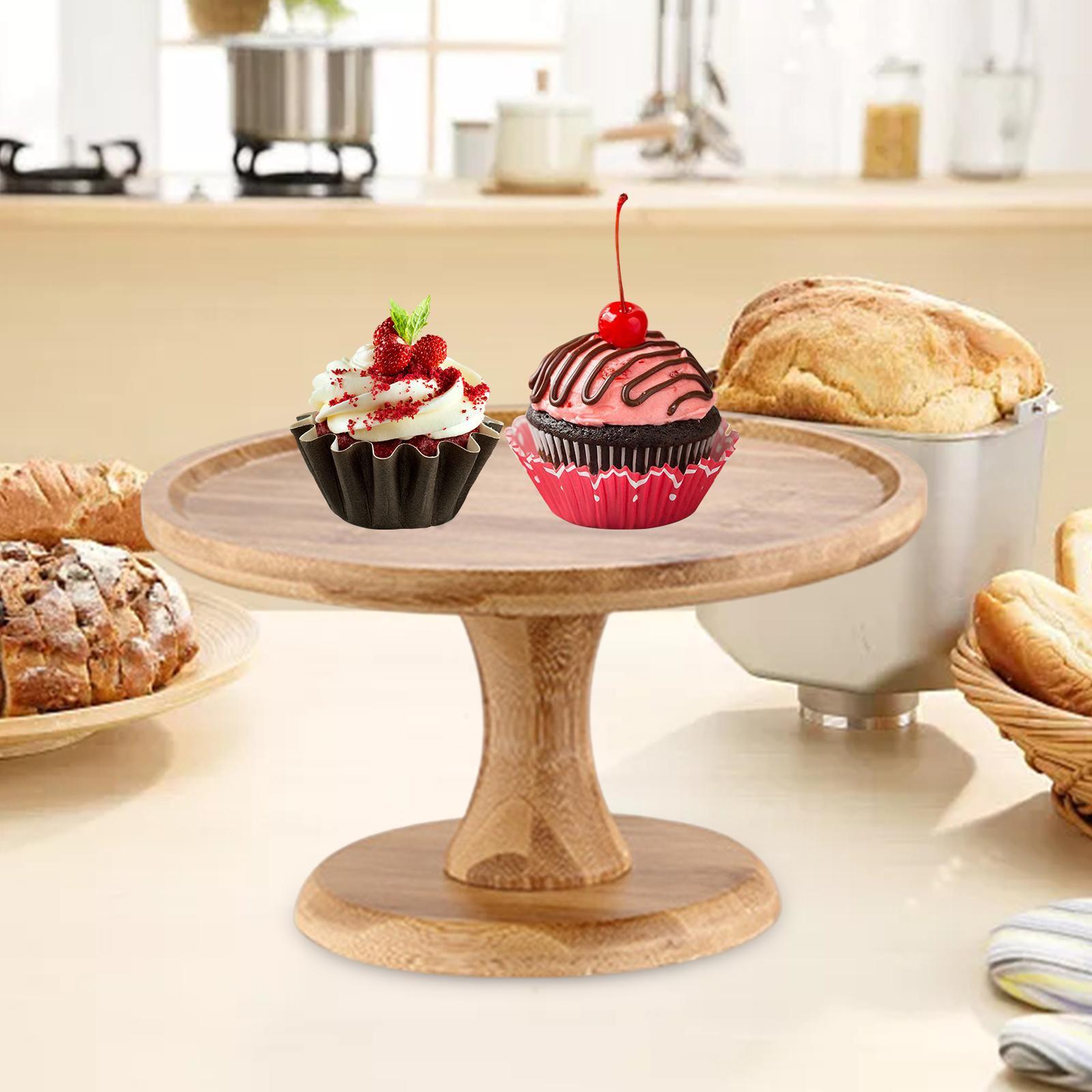 Cake Stand Round Party Wooden Tray Serving Tray for Wedding Party