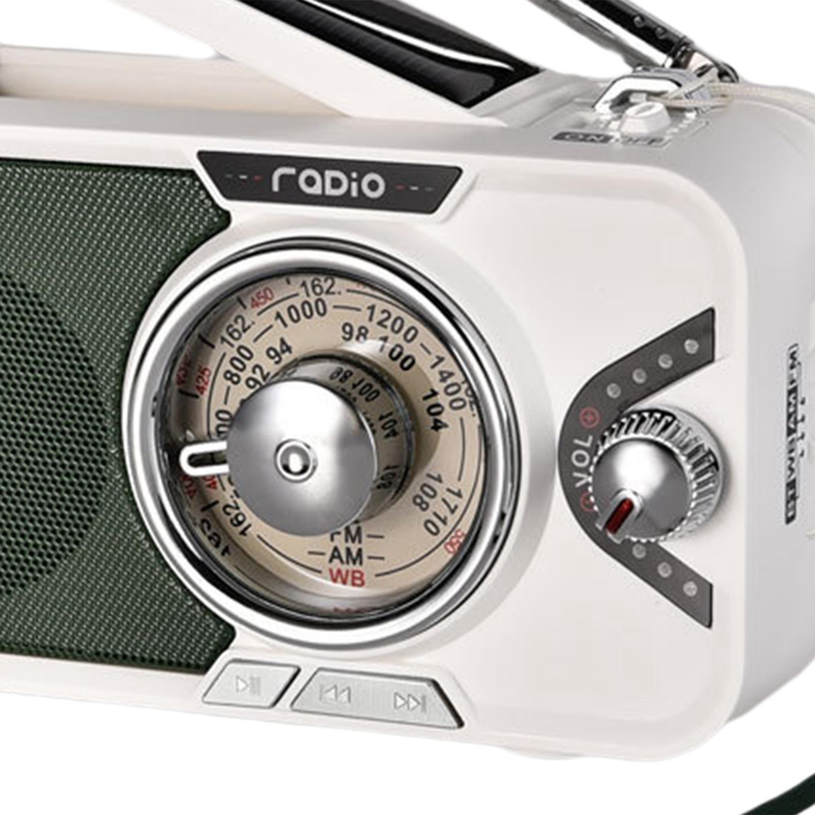 Portable Emergency Radio Solar Charging 3600mAh Outdoor Activities