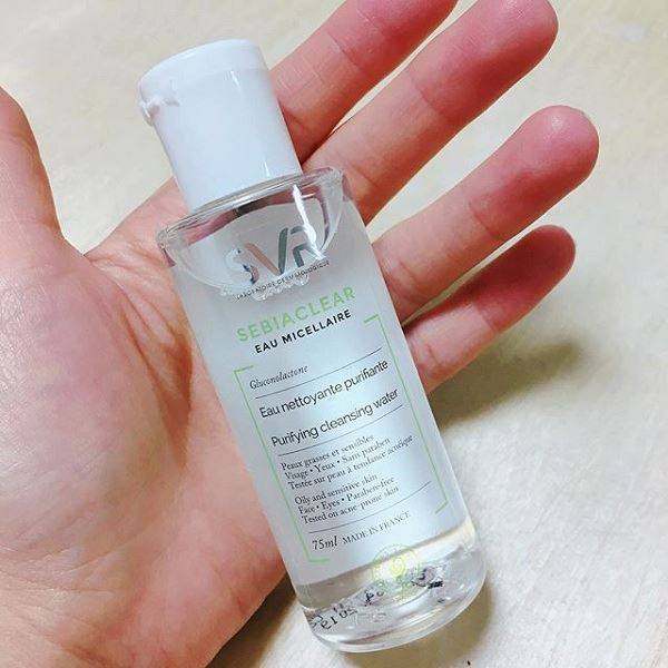 Nước Tẩy Trang Dành Cho Da Dầu, Da Mụn SVR Sebiaclear Eau Micellaire (75ml) Mini Size - Hàng Chính Hãng