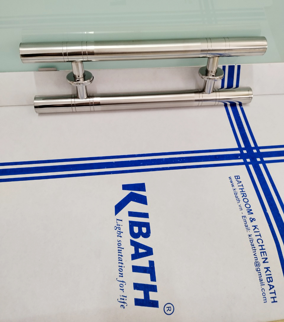Tay Nắm Cửa Cổng Kibath Inox 304 Ống Phi 32, Cặp 2 cái, KB-904