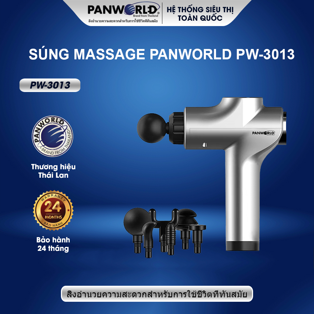 Thiết bị massage cầm tay Panworld PW-3013 - 99 cấp độ  - Hàng chính hãng