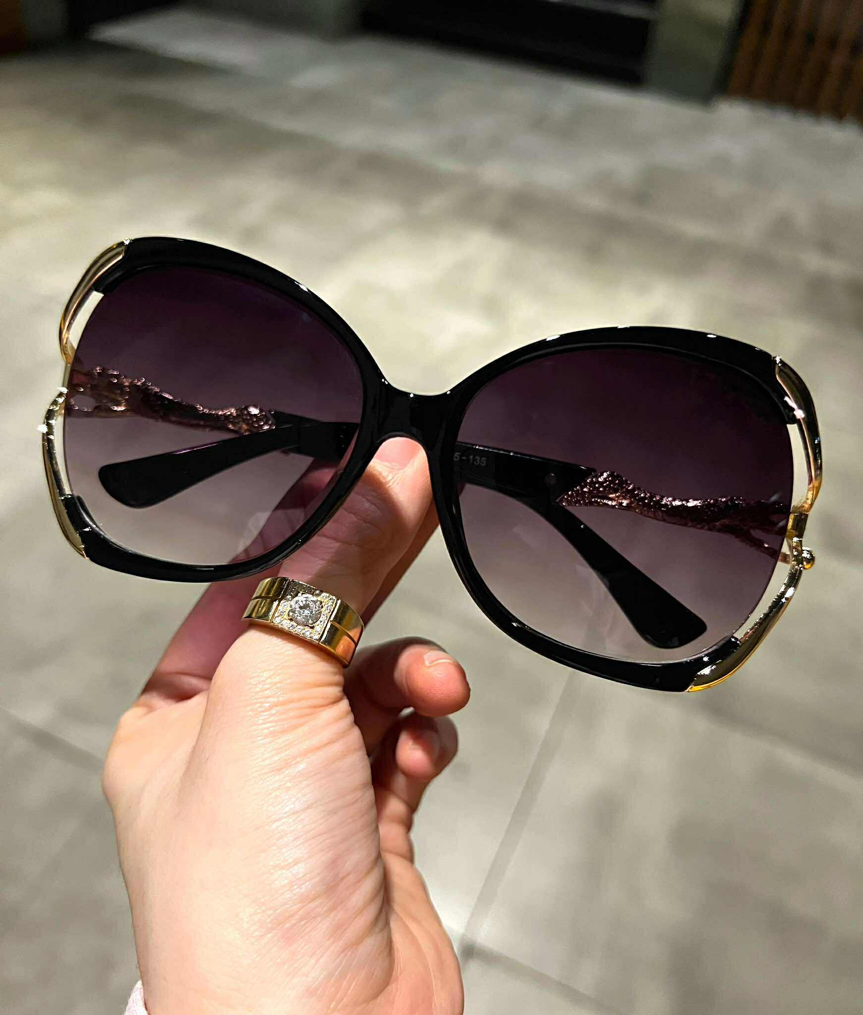 Kính mát thời trang cao cấp Mắt đen chông nắng cho nữ