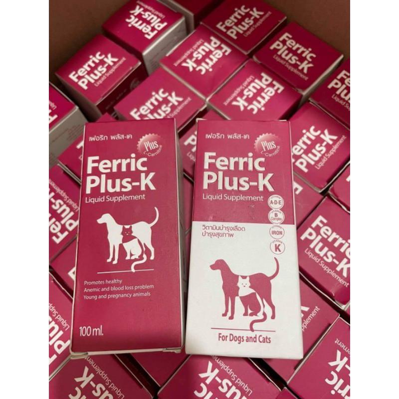 Bổ máu cho chó mèo - hỗ trợ ký sinh trùng máu, Parvo, chó bầu và cho con bú Ferric Plus-K