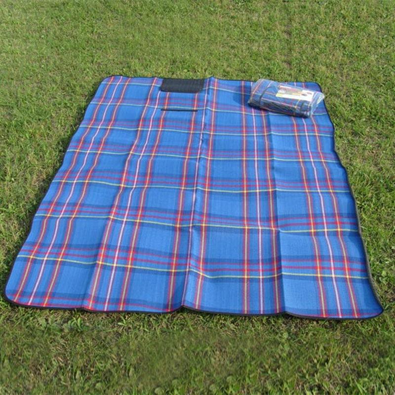 Cắm Trại Ngoài Trời Thảm Chống Thấm Nước Có Thể Gấp Gọn 150X200 Cm Thảm Picnic Kẻ Sọc Bãi Biển Chăn Cho Bé Leo Lên Chăn Đa Năng Du Lịch Thảm