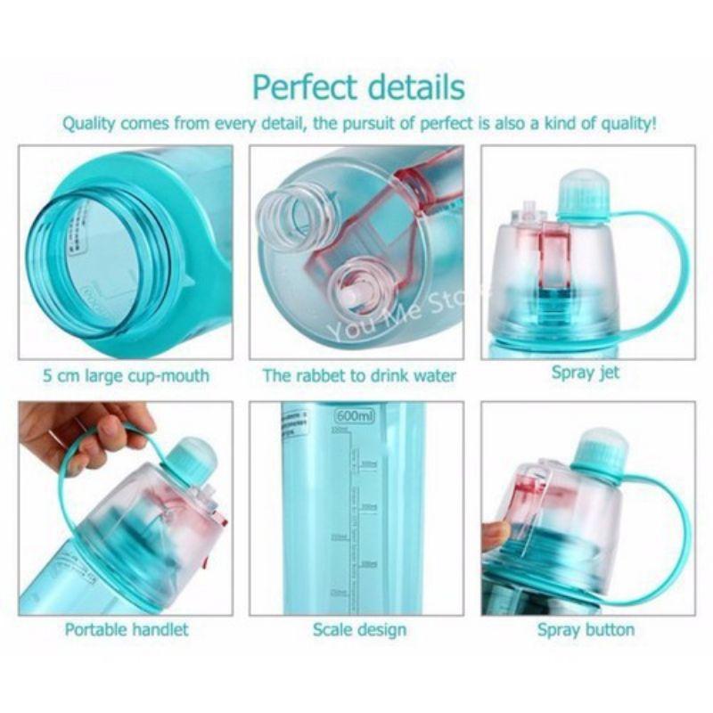 Bình nước thể thao xịt khoáng