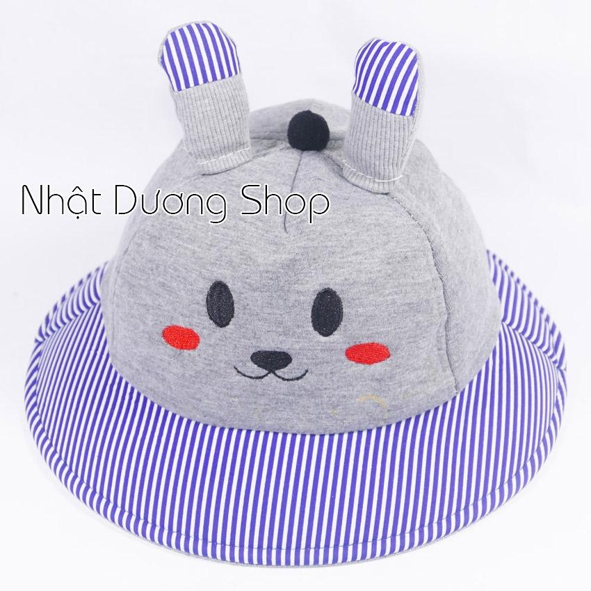 Mũ rộng vành trẻ em hình con mèo dễ thương -Chất liệu vải nhung cao cấp rất đẹp cho bé