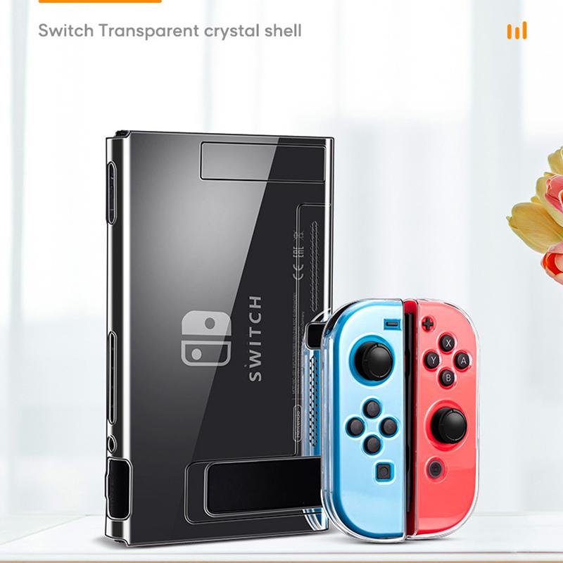 Trong Suốt Pha Lê Trong Suốt Cứng Vỏ Vỏ Bảo Vệ Cho Nintend Switch NS Tay Cầm Joy-Con Tay Cầm Tay Cầm Máy Chơi Game Màu sắc: Mũ Lưỡi Trai