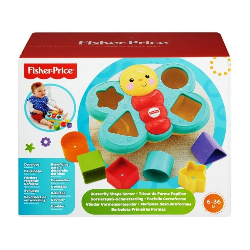 Đồ Chơi FISHER PRICE Đồ Chơi Nhận Dạng Hình Khối Chú Bướm Ngộ Nghĩnh CDC22