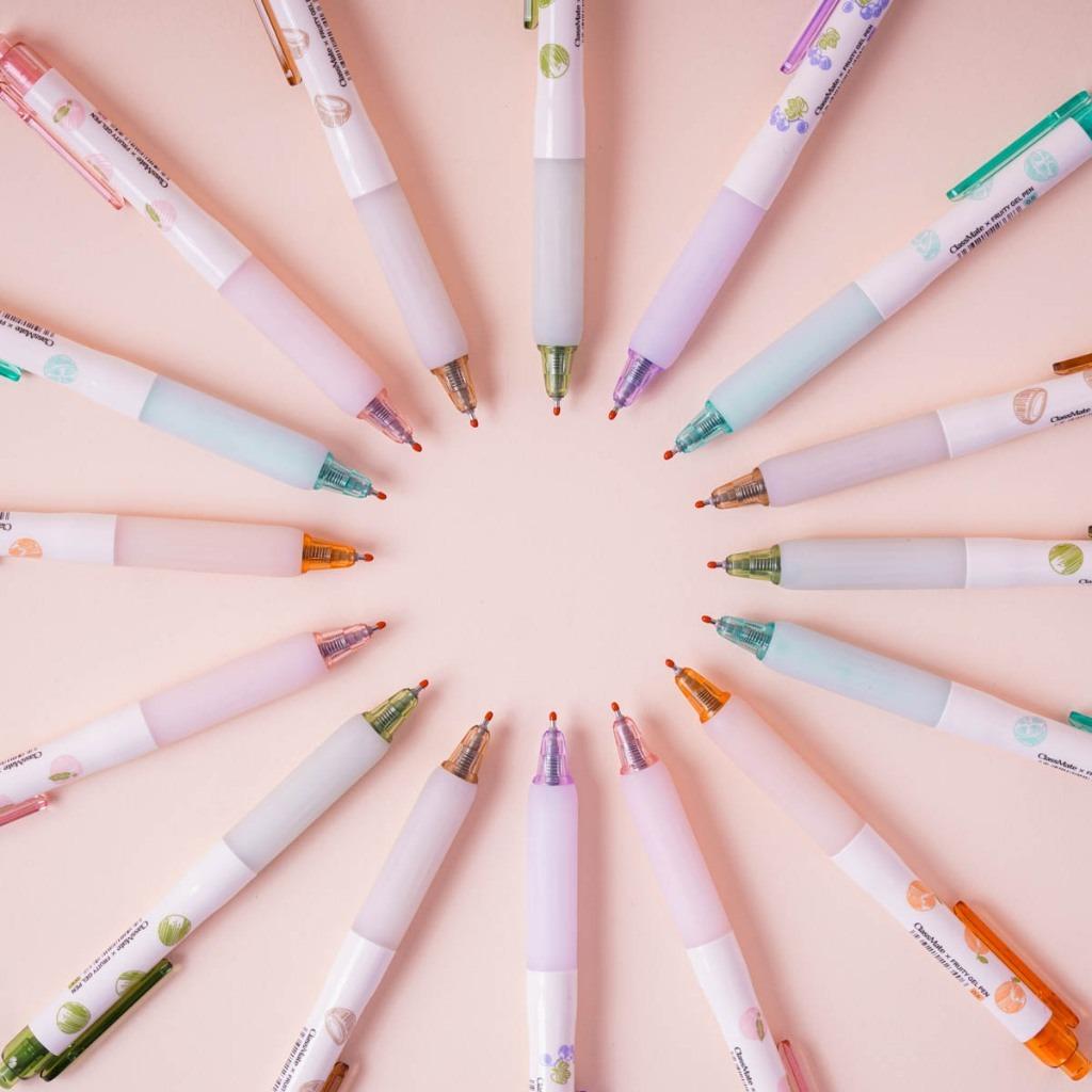 Bút Gel Bấm Hương Thơm Fruity 0.5 mm - ClassMate CL-GP510SG - Mực Tím Nho