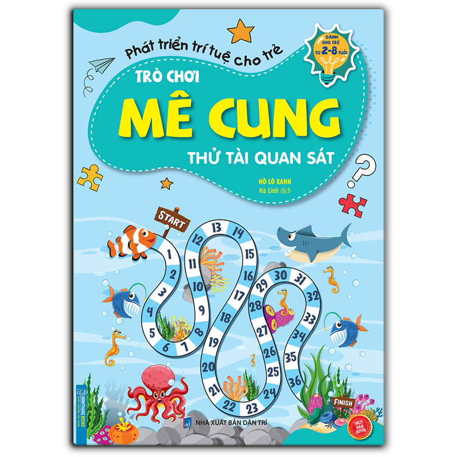 Trò Chơi Mê Cung - Thử Tài Quan Sát (Sách Bản Quyền) (2-8 Tuổi)