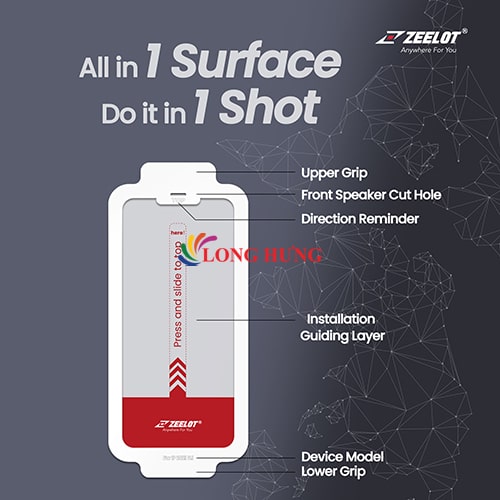 Dán màn hình cường lực Full viền chống tia xanh Zeelot SOLIDsleek dành cho iPhone 13 Series  - Hàng chính hãng
