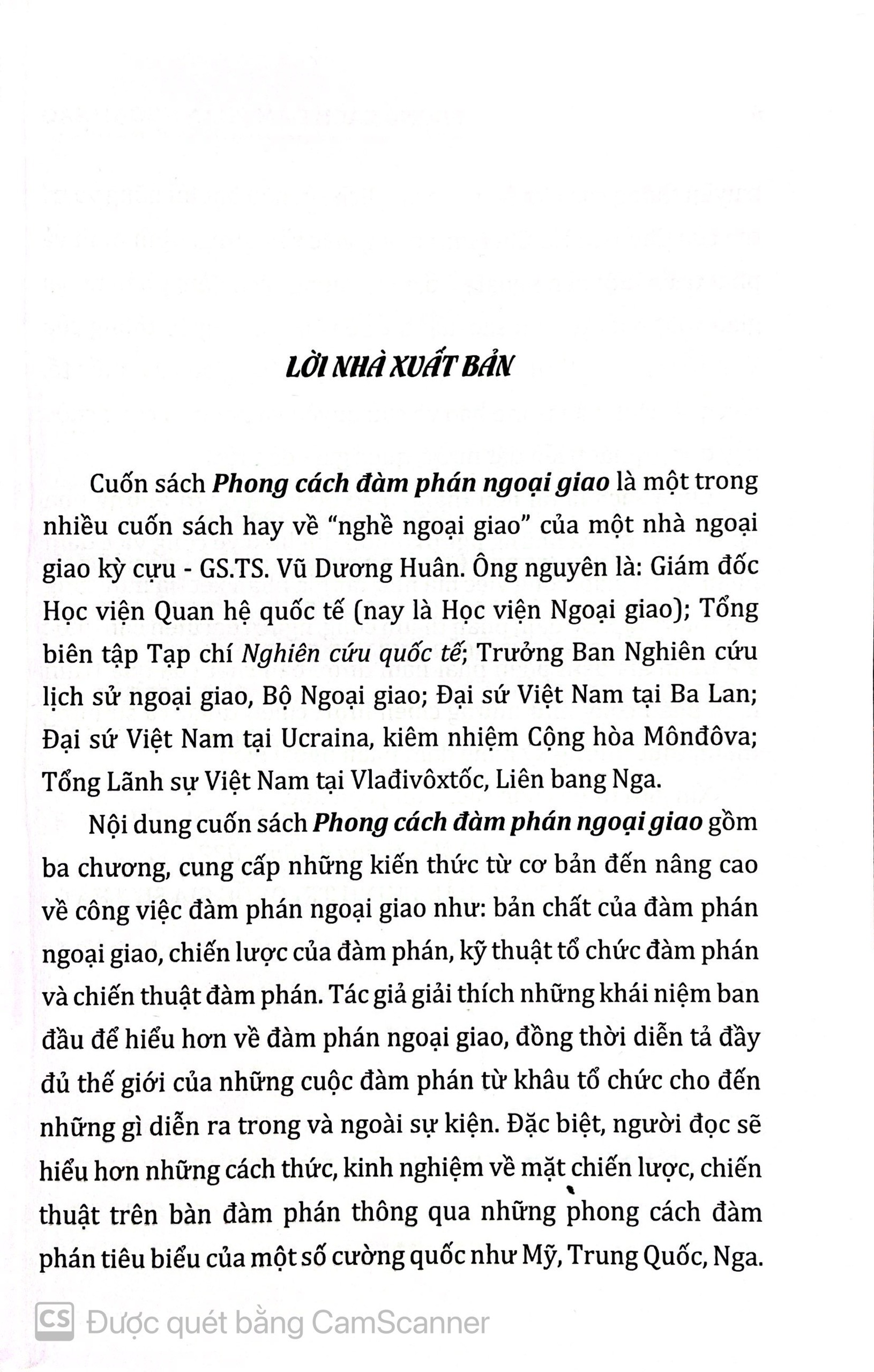 Phong cách đàm phán ngoại giao