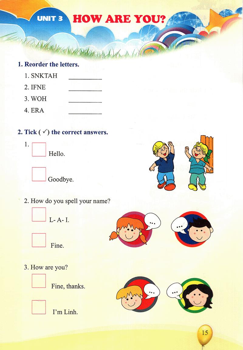 Vở Thực Hành Tiếng Anh Lớp 3