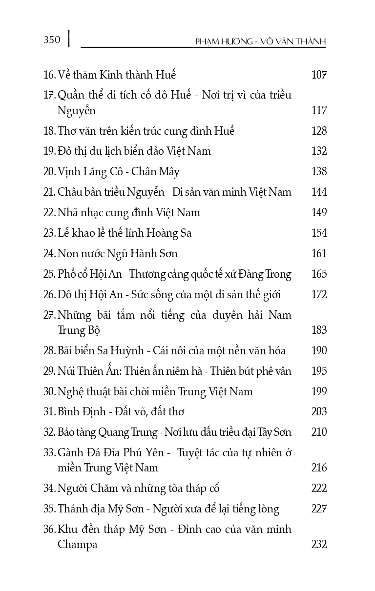 Cẩm nang du lịch: Việt Nam Non Sông Gấm Vóc - Miền Trung