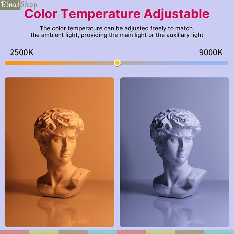 Ulanzi VL119 RGB - Đèn LED Cầm Tay, Dải Nhiệt Màu Rộng, Hỗ Trợ 20 Hiệu Ứng Cho Youtube, Phát Trực Tiếp, Review Sản Phẩm- Hàng chính hãng